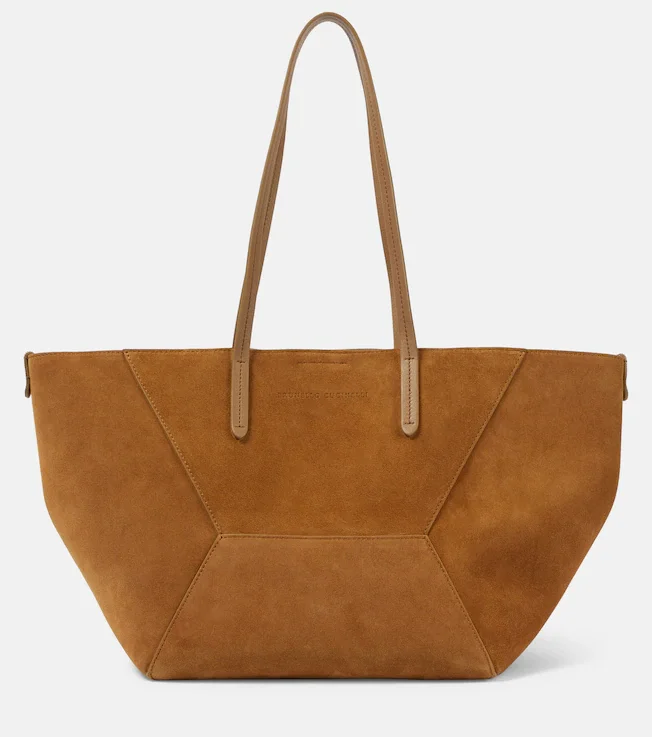 Duo Large suede tote bag