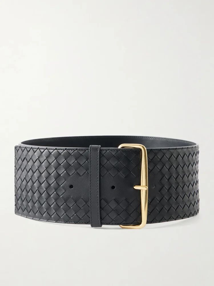 Alto Intrecciato leather belt