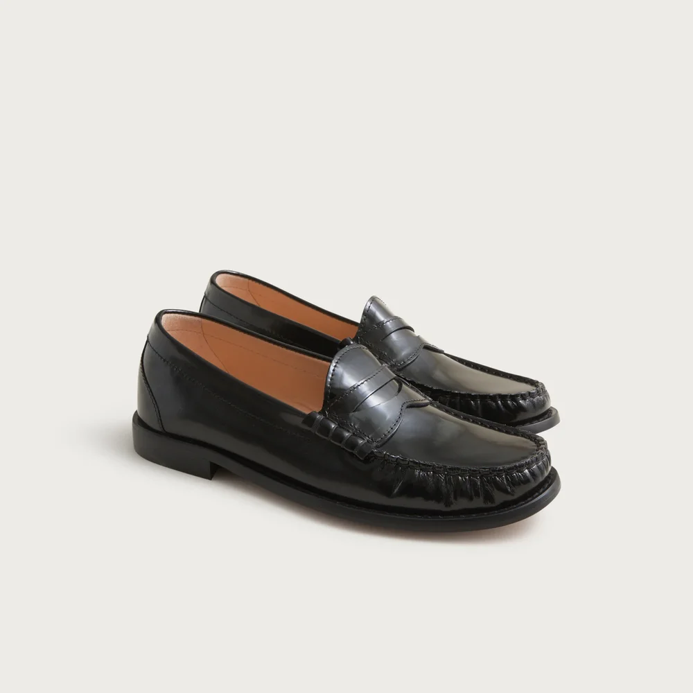 New Winona penny loafers in Italian spazzolato leather