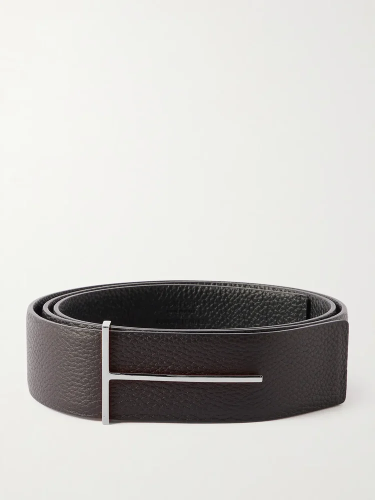 3.8cm Full-Grain Leather Belt