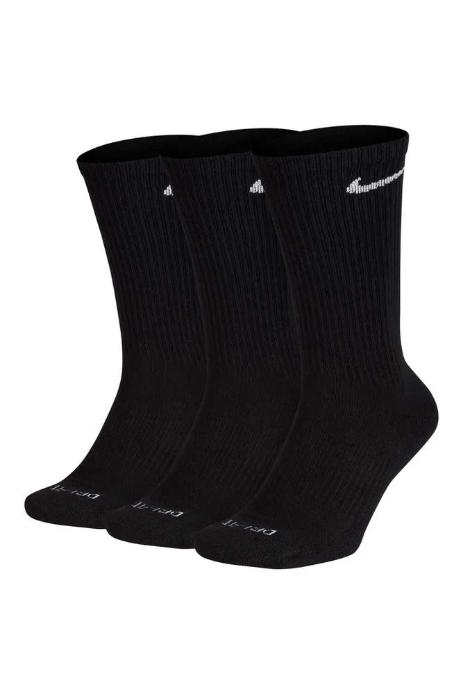 Assorted 3-Pack Everyday Plus Cushion Crew Training Socks