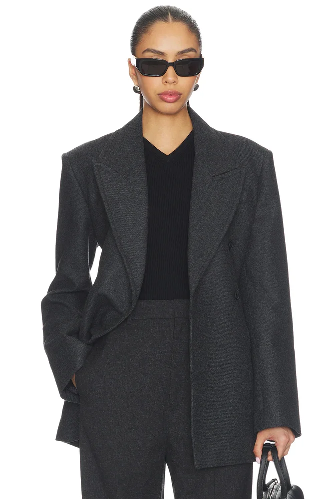 Hulda Wool Flannel Blazer