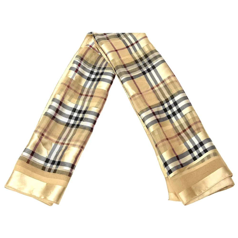 Pre-Owned Vintage Silk Satin Scarf 1960s