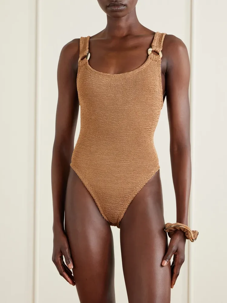 + Hunza G Domino Original Crinkle™ swimsuit