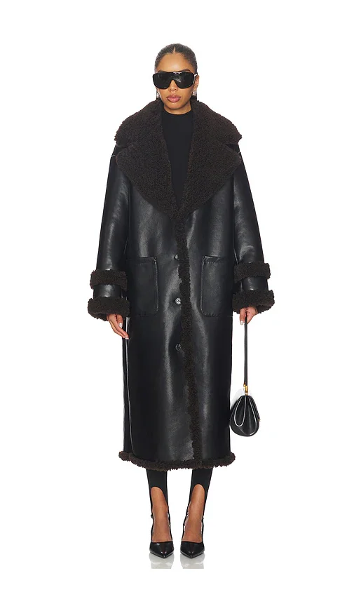 Irving Faux Leather Coat Lovers and Friends