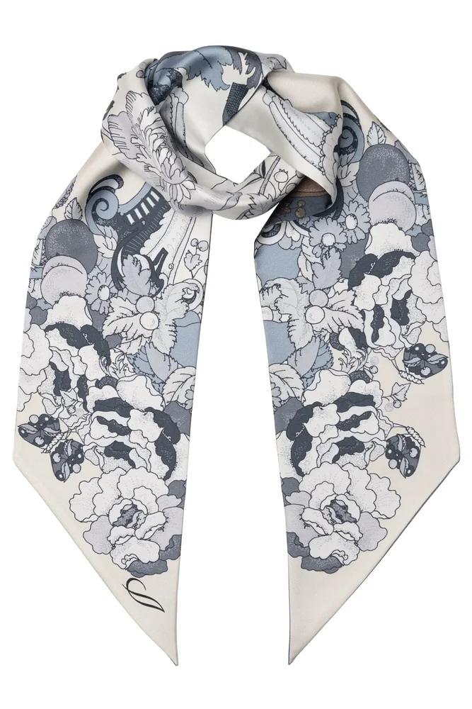 Raffaella Skinny Silk Scarf