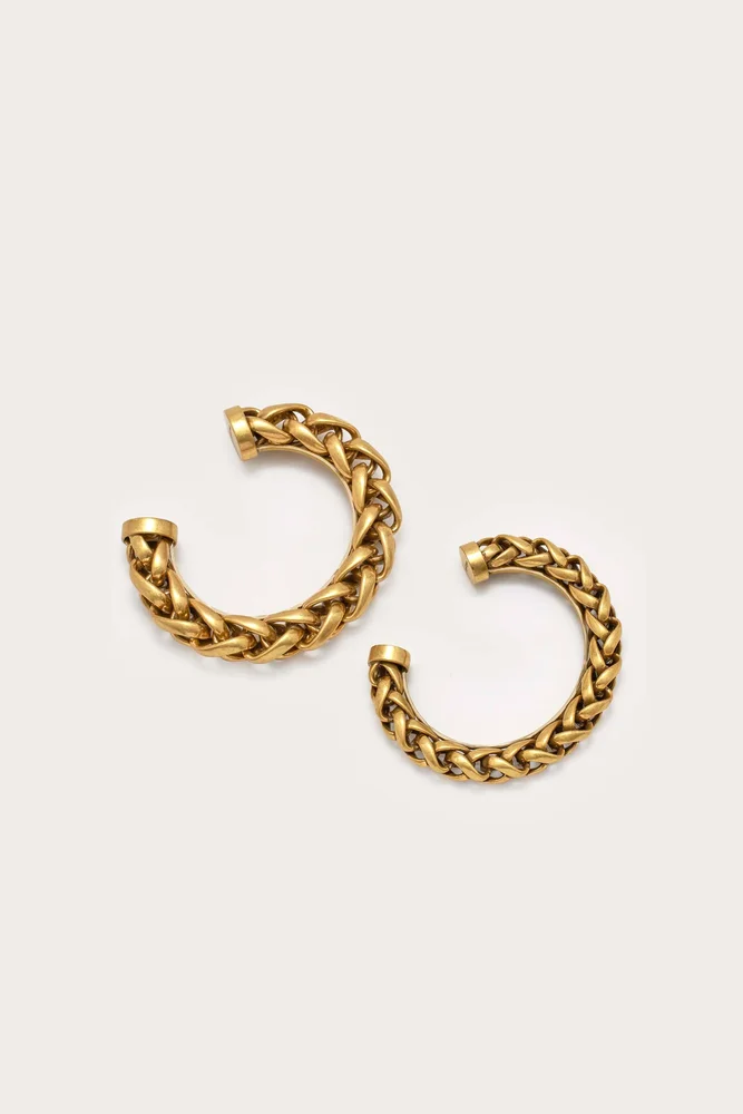 Semi Stone Channel Set Hinged Cuff Set Of 2