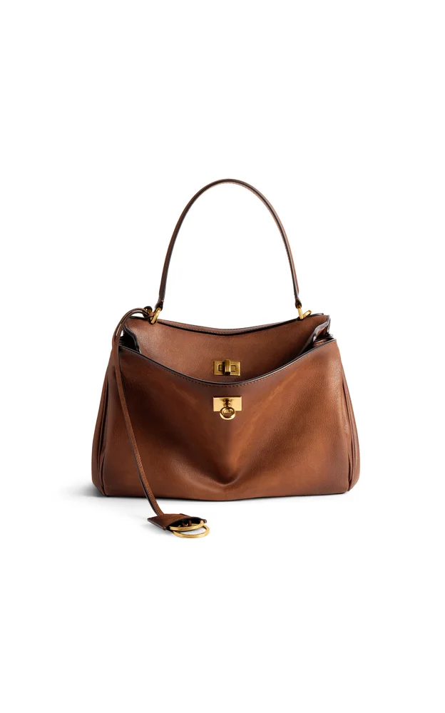 Small Rodeo Leather Top Handle Bag