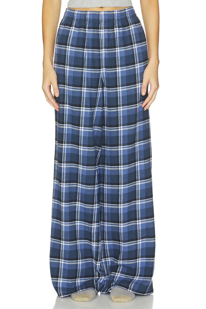 Sleep Flannel Oversized Pant