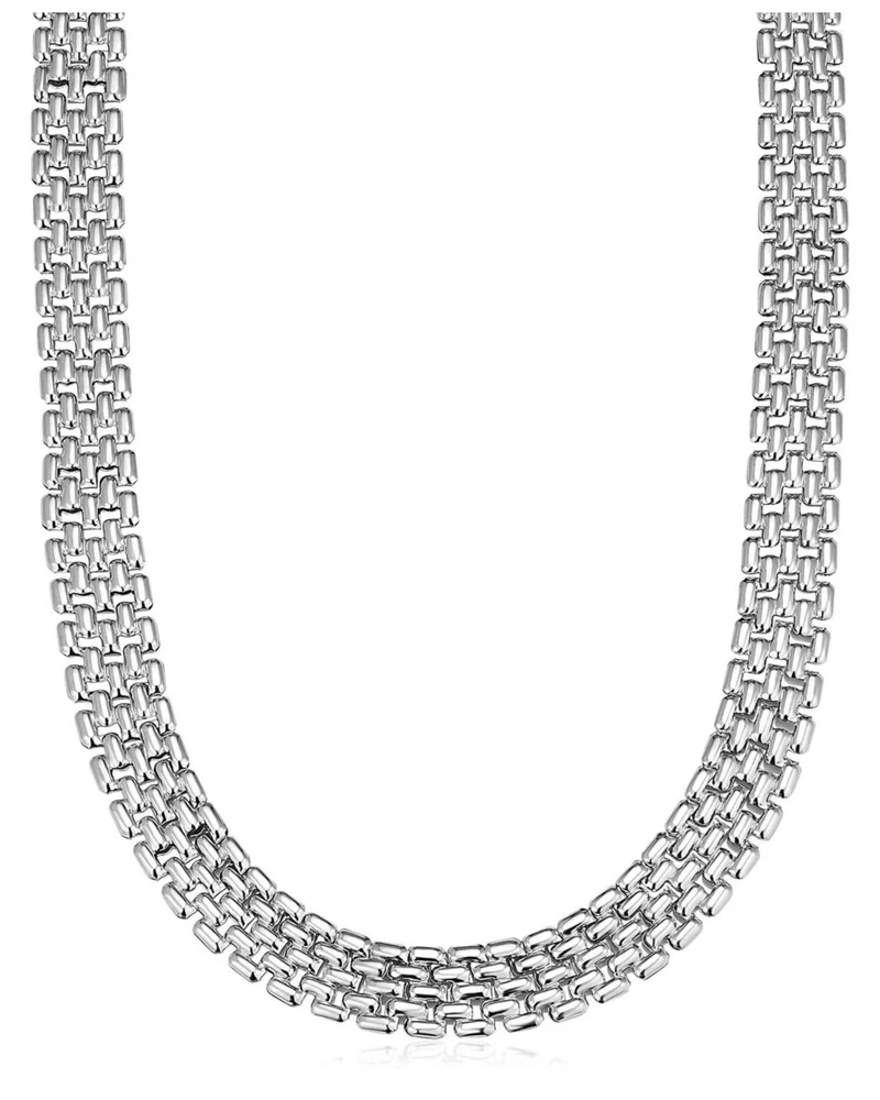 Sterling Silver The Panther Necklace, 18"