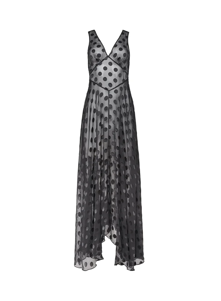 Silk Dot Gown