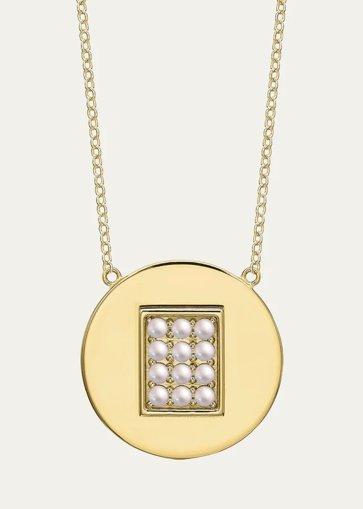 14K Gold Pearl Birthstone Necklace