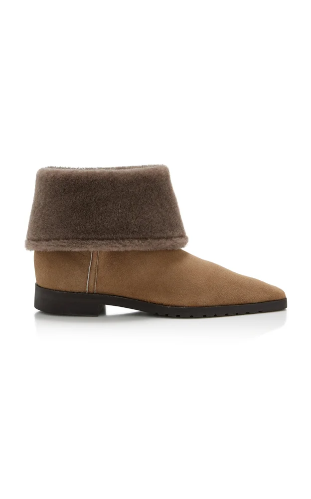Fold-Down Shearling Boots