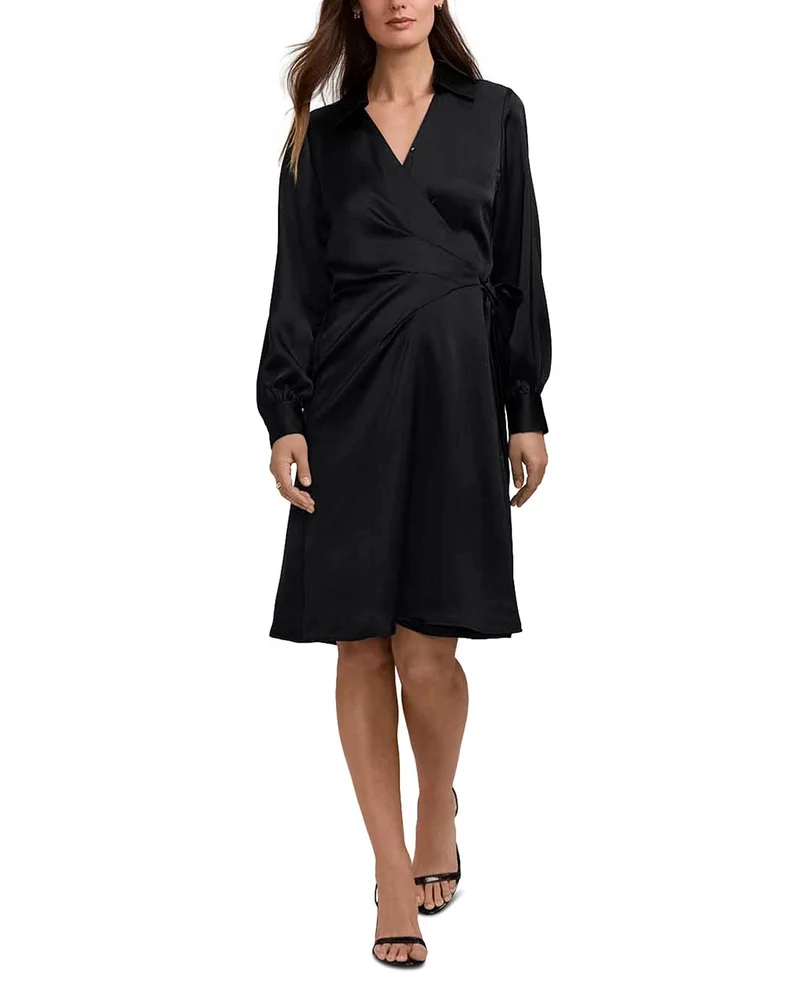 Valentina Seamed Wrap Dress