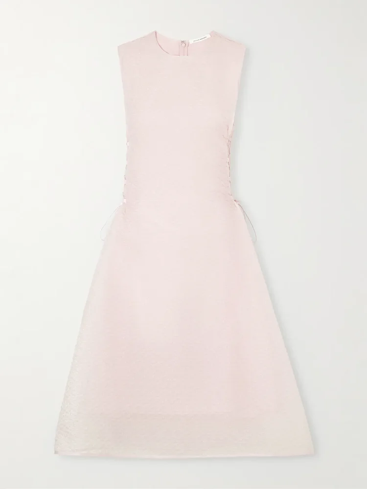 Floria cloque midi dress