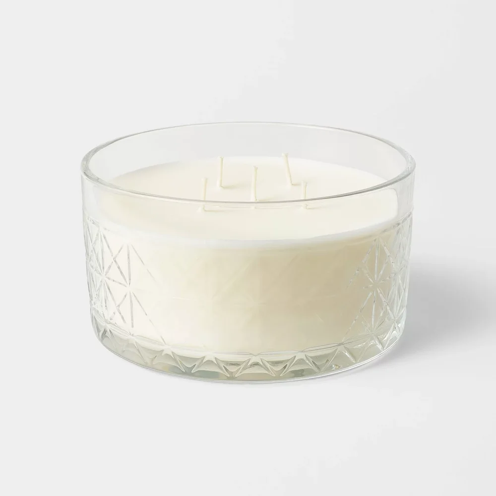 5 Wick Cut Glass 12 Days of Christmas Jar Candle, 24 oz.