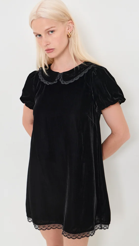 Meadow Velvet Mini Dress