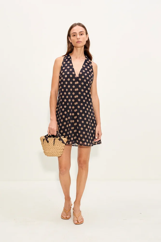 GIA DRESS - MINI CHAIN DAISIES
