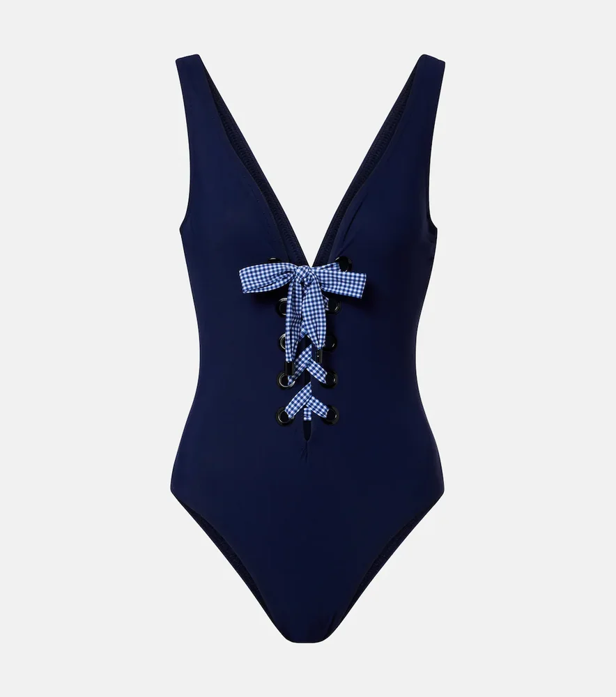 Bow-detail swimsuit
