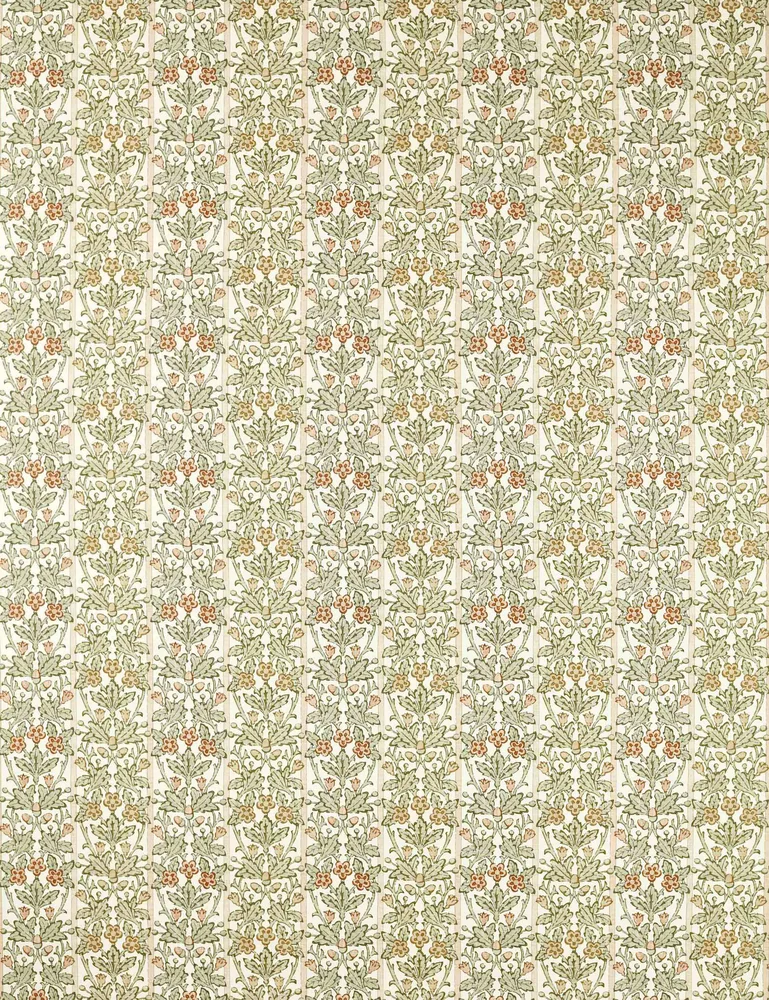 Oak & Blossom Linen Blend Fabric by Morris & Co.