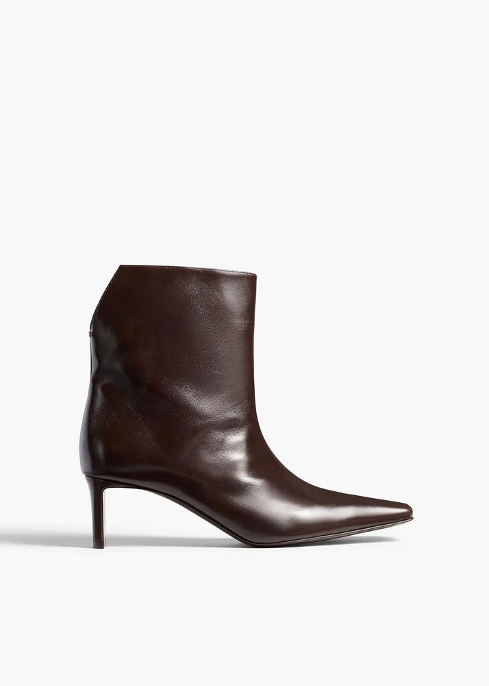 Ona Ankle Boot in Chocolate Glazed Leather