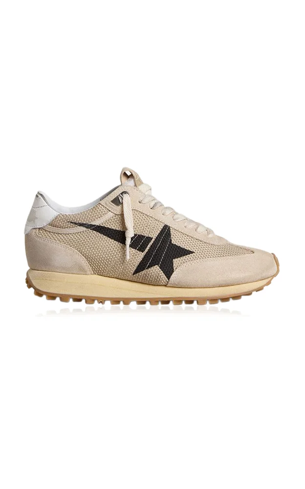 Marathon Leather-Trimmed Sneakers