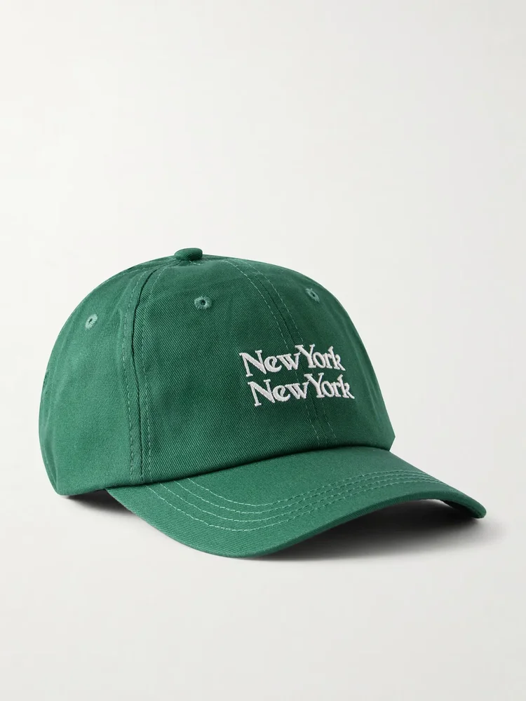 NY NY Embroidered Cotton-Twill Baseball Cap