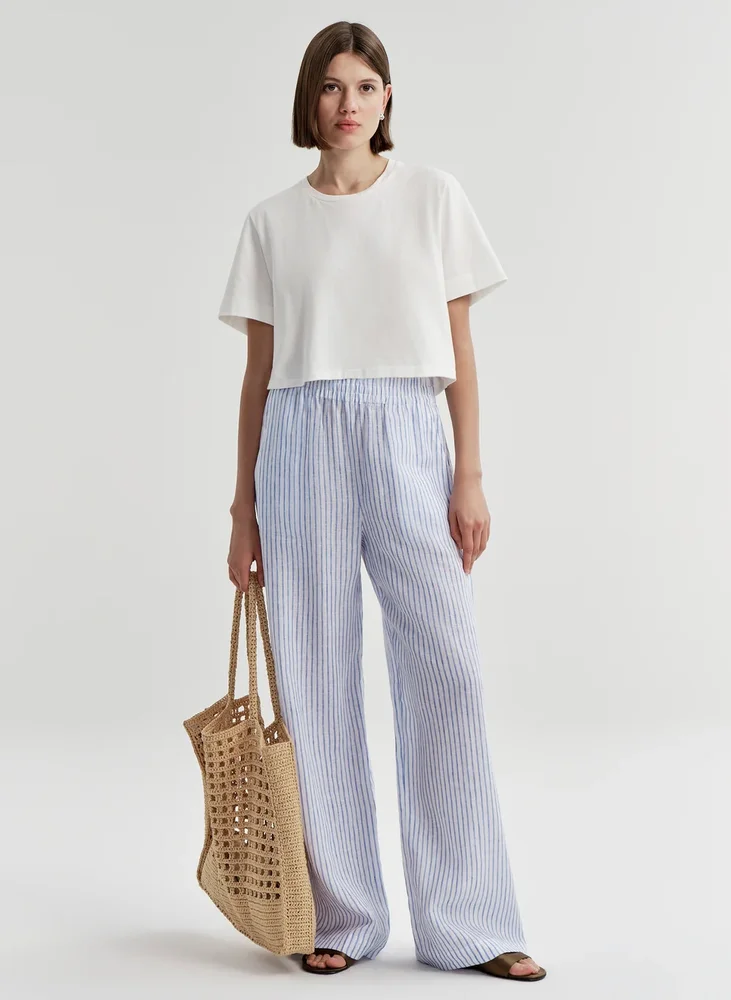 Tyler Striped Linen Pant