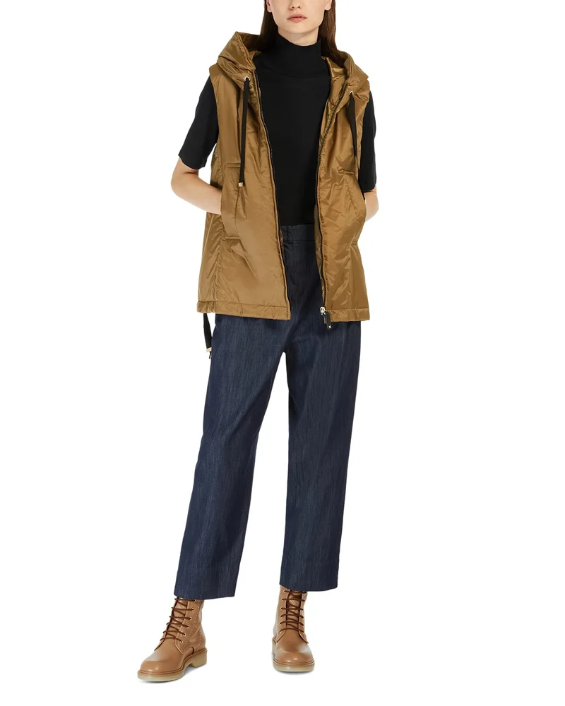 Greengo Water Repellent Hooded Puffer Vest