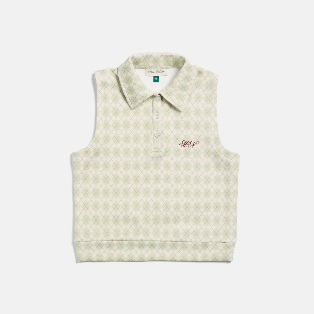 Argyle Knit Golf Vest