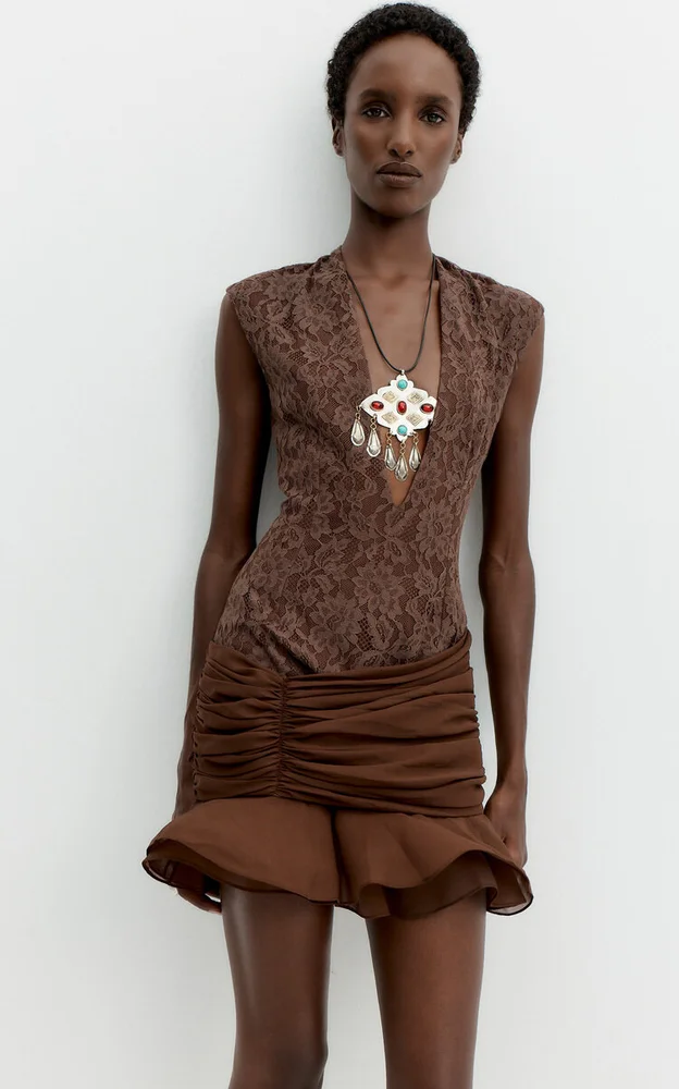 Amaris Cotton-Blend Mini Dress