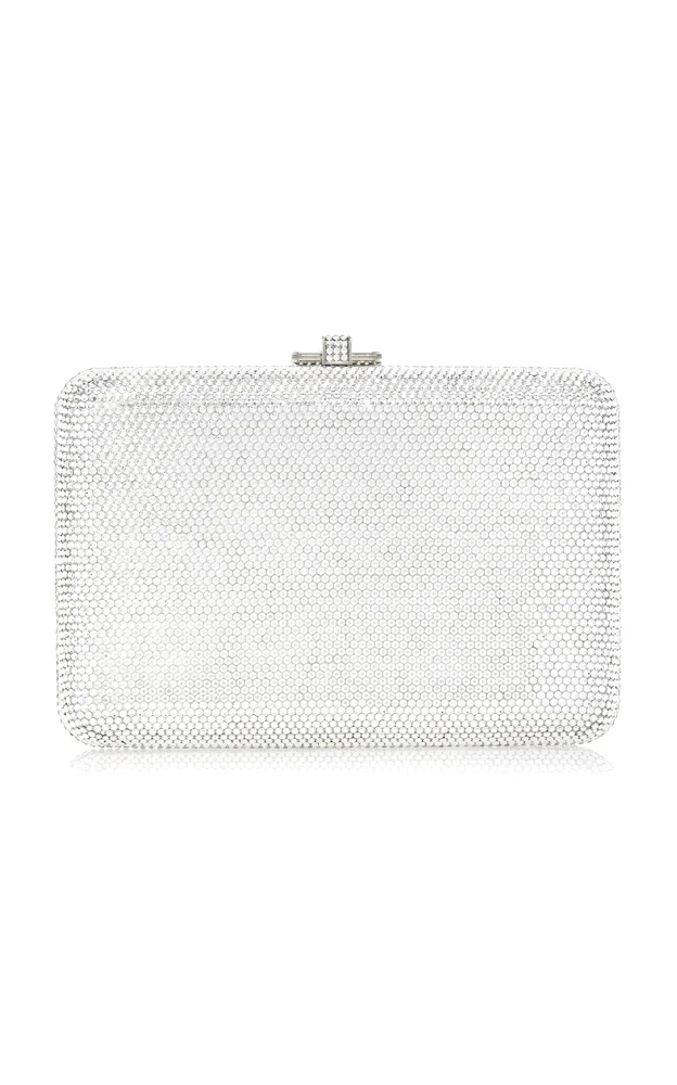 Slim Slide Crystal Clutch
