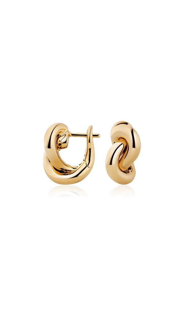 Small Legacy Knot 18K Yellow Gold Earrings