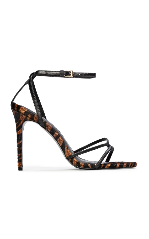 Miley Zebra Pony Hair Sandals