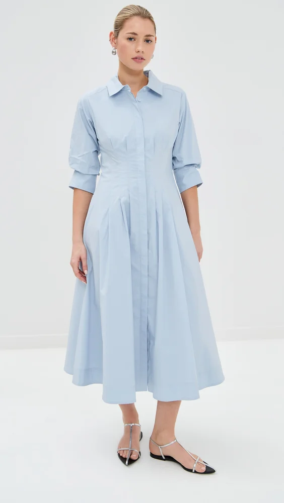 Jazz Pintuck Midi Dress