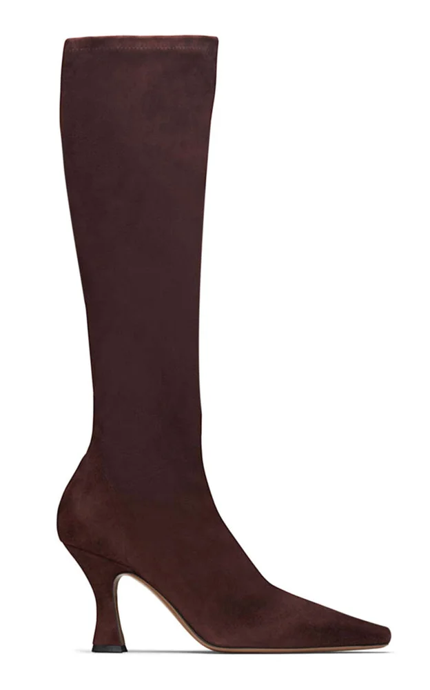 Ran Underknee Suede Boots