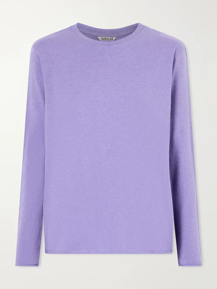 Cotton and cashmere-blend T-shirt