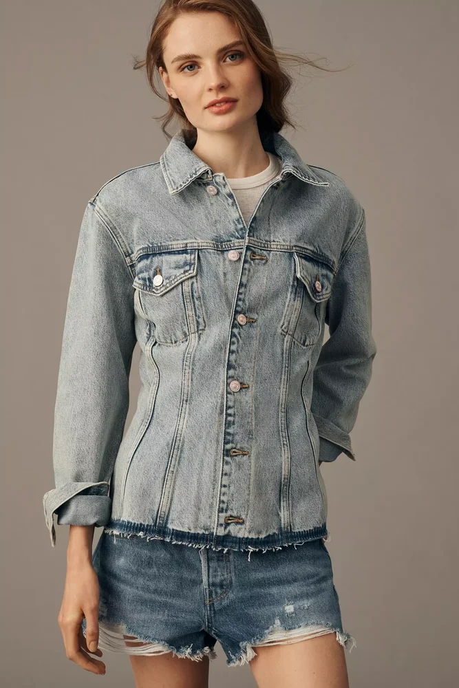 Cinched Denim Jacket
