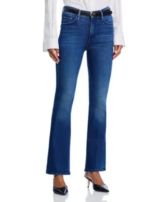 MOTHERThe Weekender Mid Rise Flared Jeans in Nip It In The Butt
