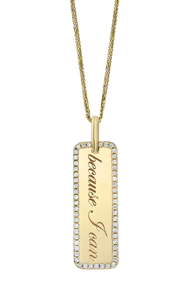 Because I Can Memento Tag Necklace