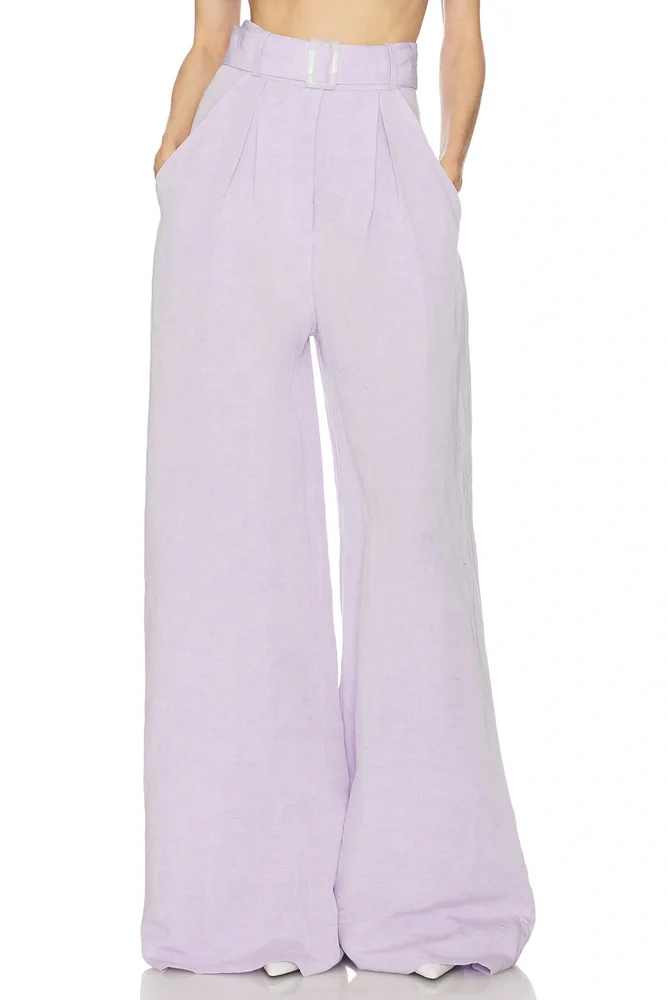 Wide Leg Pleated Pant