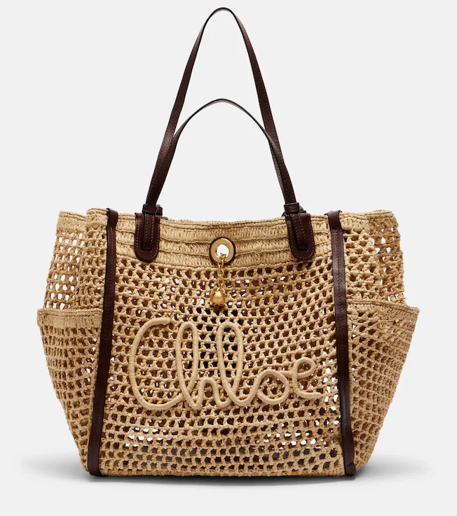 x Made For A Woman Chloé Iconic raffia shoulder bag