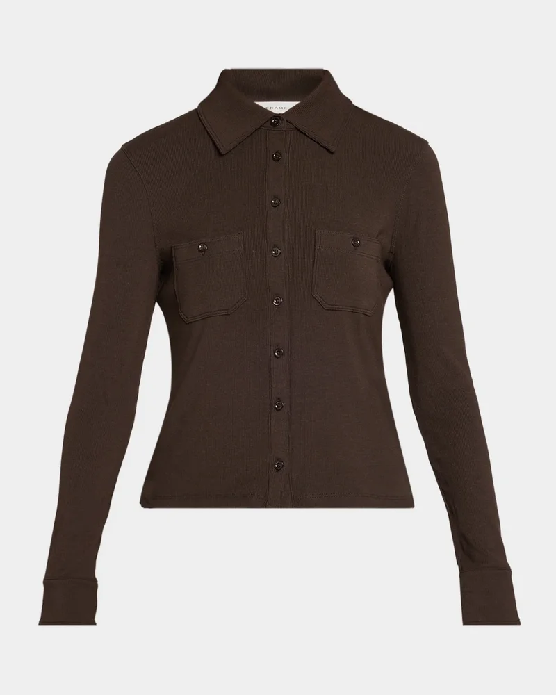 The Pocket Rib-Knit Polo Shirt