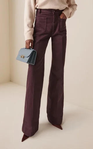 Alina Cotton High-Rise Wide-Leg Jeans
