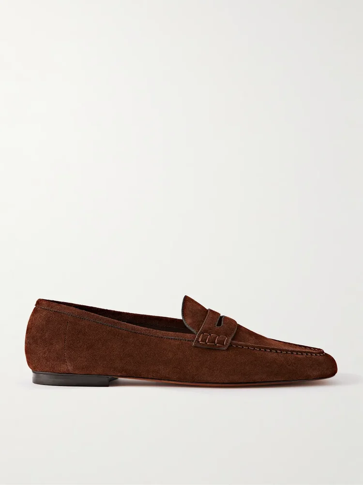 Suede Penny Loafers
