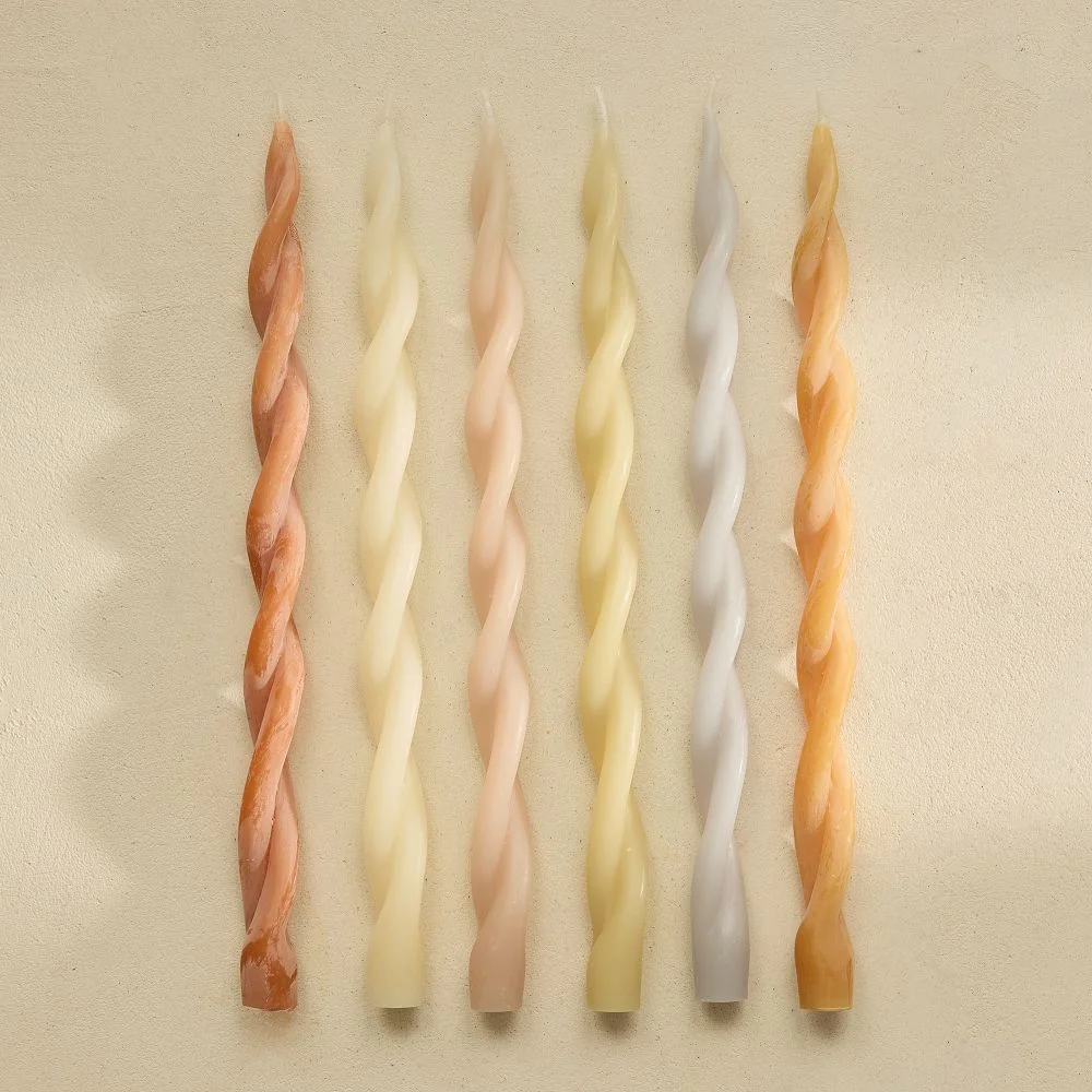 Signature Wax Twist Taper Candles (Set of 4)