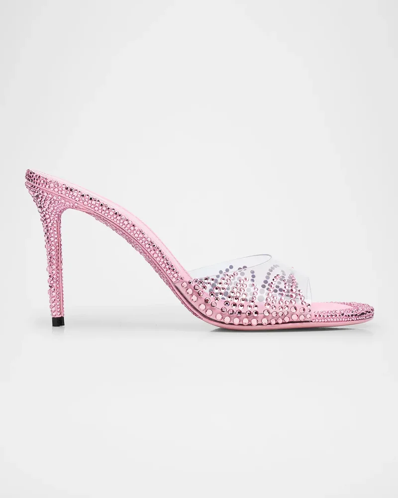 Crystal Flame Mule Heels