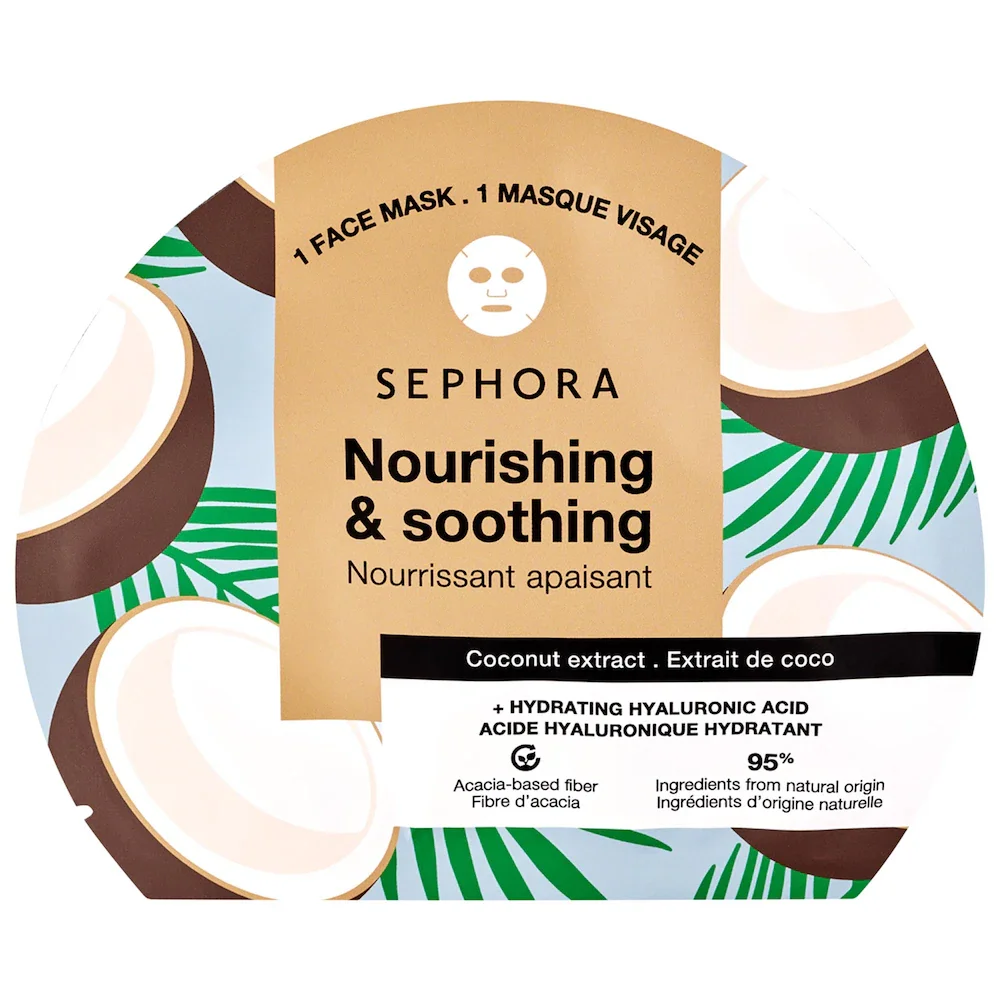 Hydrating Hyaluronic Acid Face Masks in Coconut