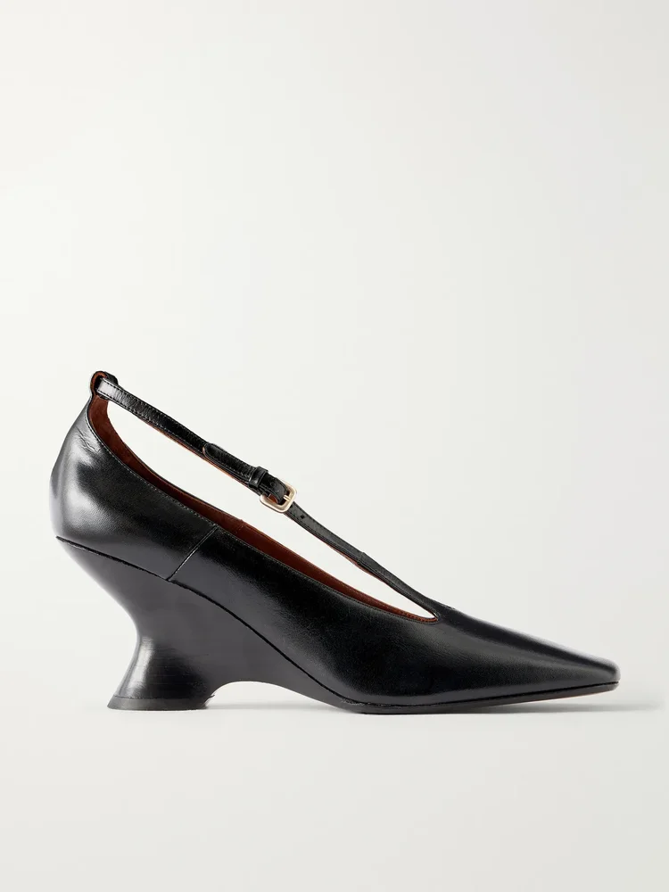 leather pumps