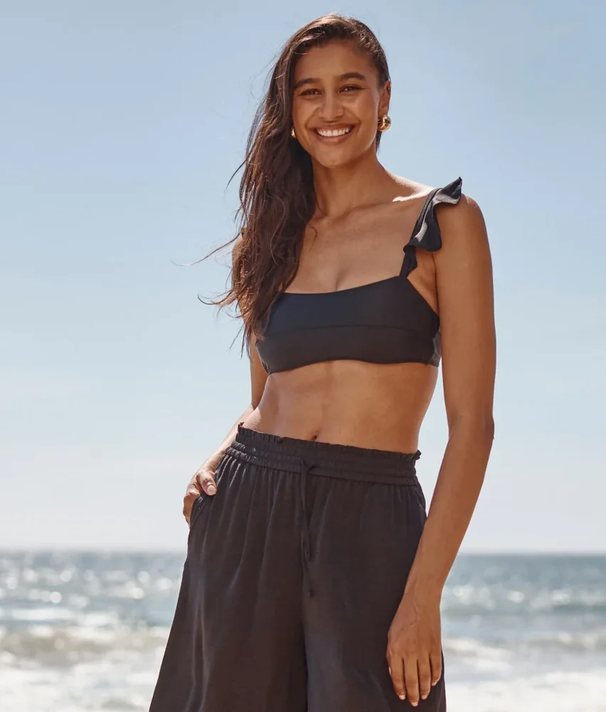 The Ruffle Oasis Bikini Top - Sea Urchin